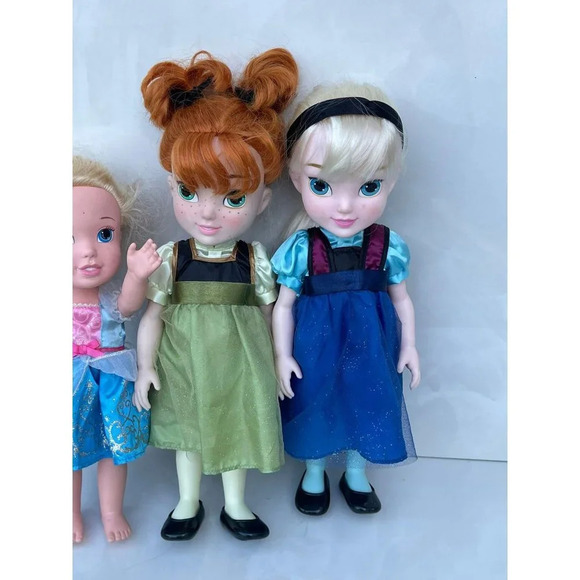 Disney Toddlers Store Animators Collection Lot of 3 Elsa Anna Cinderella Doll Mu - Picture 7 of 7
